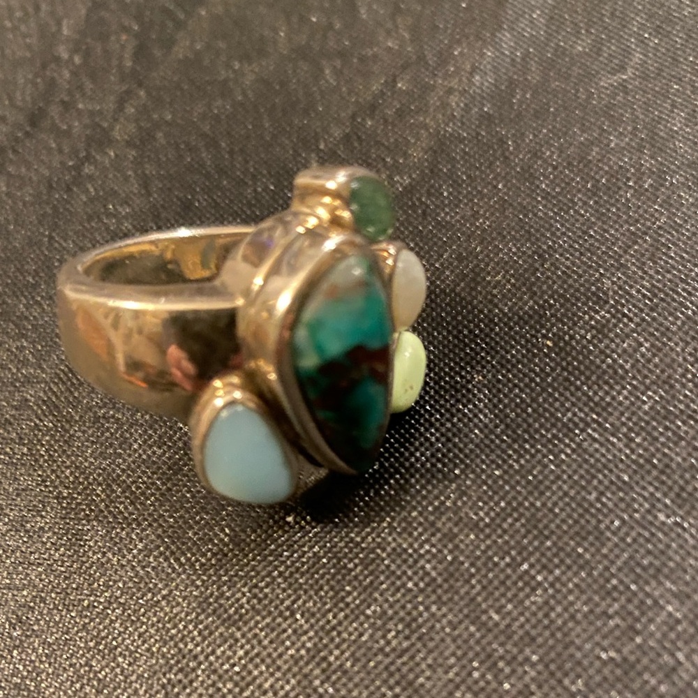 Whitney Kelly Multi Stoned Ring Sterling Silver Ring